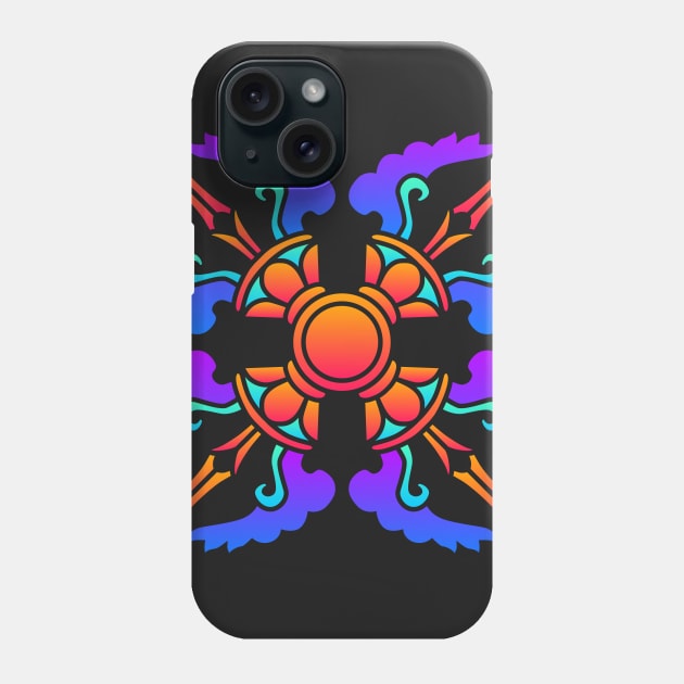 Trippy Psychedelic Rave Sacred Geometry Phone Case by MeatMan