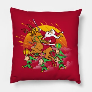 Xmas War Ugly Sweater by Tobe Fonseca Pillow