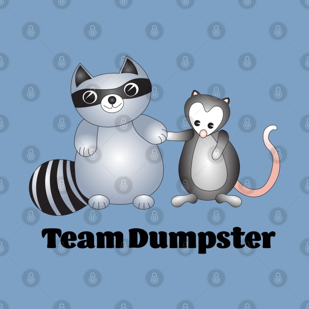 Team Dumpster Trash Panda and Possum by candhdesigns