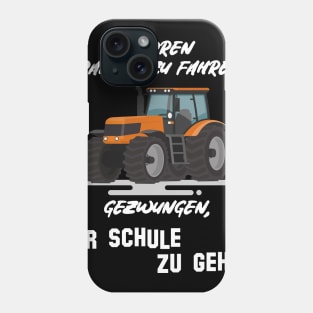 Geboren Traktor zu fahren Phone Case