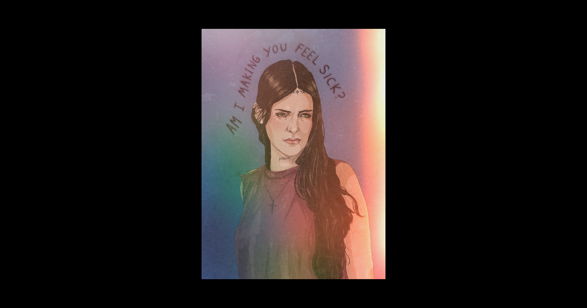 Am I Making You Feel Sick? Ethel Cain Sticker TeePublic