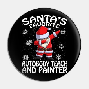 Santas Favorite Autobody Teach And Painter Christm Pin