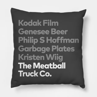 A Rochester Staple : The Meatball Truck Co. Pillow