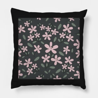 DITSY FLORALS IN GRAY BACKGROUND Pillow