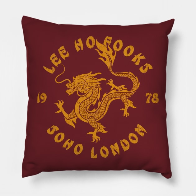 Lee Ho Fook’s Dragon Vintage Pillow by salomina