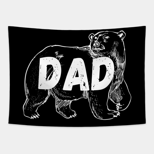 Dad Bear Tapestry by Giftadism