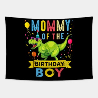 Mommy Of The Birthday Boy T-Rex Dinosaur Birthday Party Tapestry