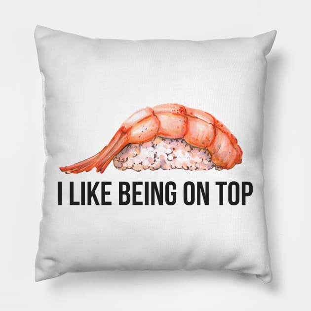 I Like Being On Top Pillow by StillInBeta