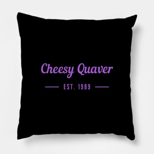 Cheesy Quaver Established 1989 Original raver clubbing acid house summer of love Pillow