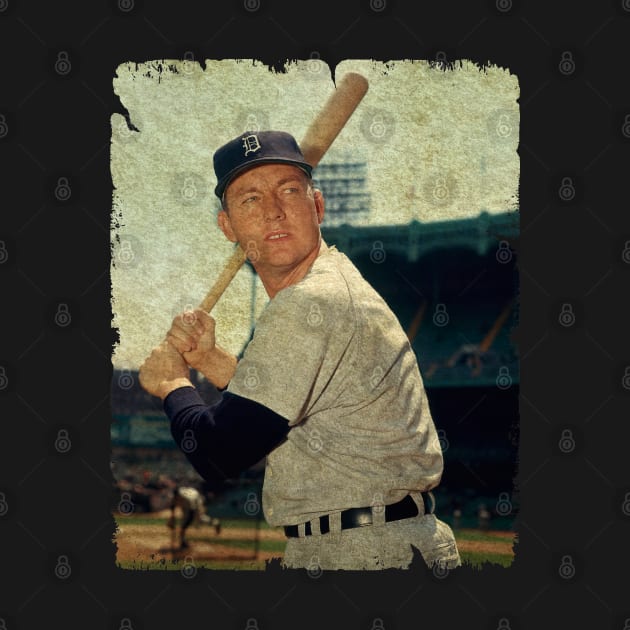 Al Kaline in Detroit Tigers, 1973 by PESTA PORA