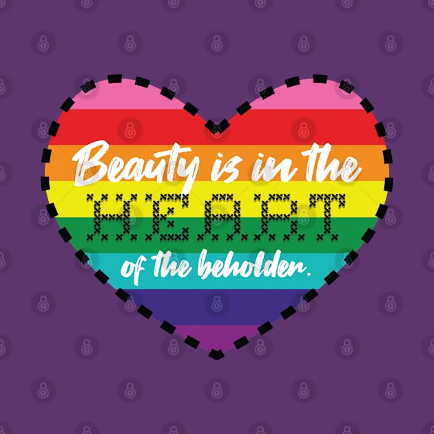 Beauty Beholder [rainbow] by deadbeatprince typography