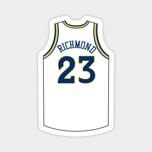 Mitch Richmond Golden State Jersey White Magnet