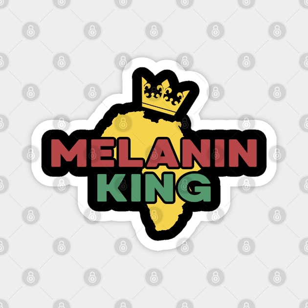 Melanin King Black History Month African-American Magnet by FamiLane