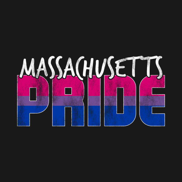 Massachusetts Pride Bisexual Flag Ma TShirt TeePublic
