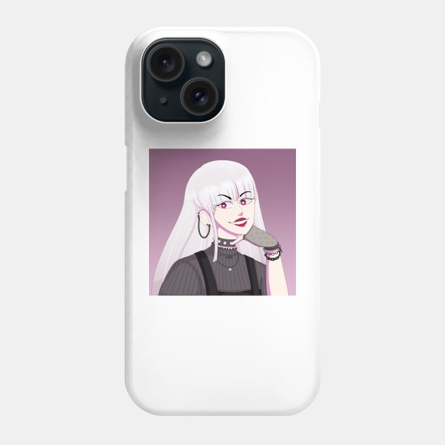 Crazy Anime Girl Harumi Phone Case by Owlhana