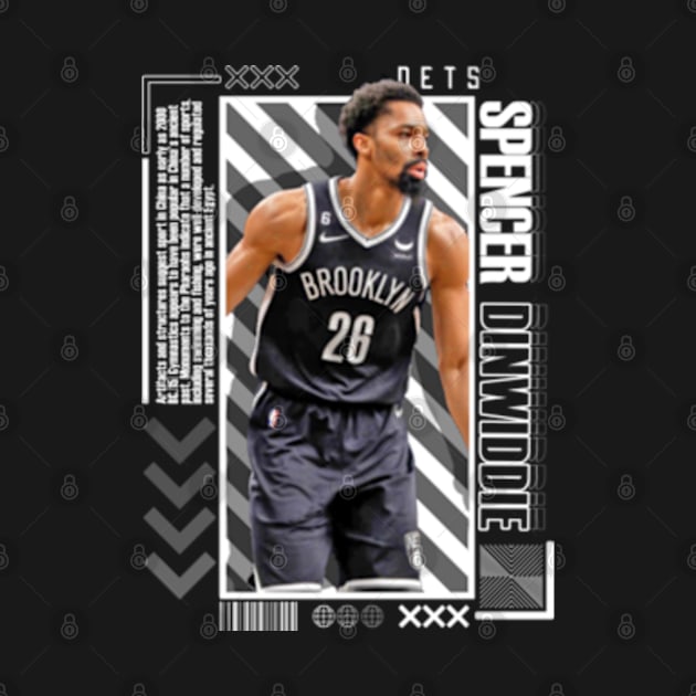 Spencer Dinwiddie Paper Poster Version 10 by art.Hamdan