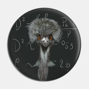 Funny Emu | Einstein | Humorous Gift Pin