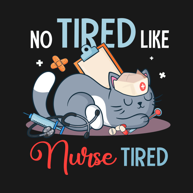 Cat Nurse Kitten Lover Funny Sleepy Nurse Doctor by Durhamw Mcraibx