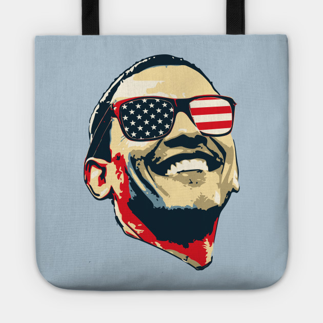 Barack Obama Happy Merica Pop Art Obama Tragetasche Teepublic De