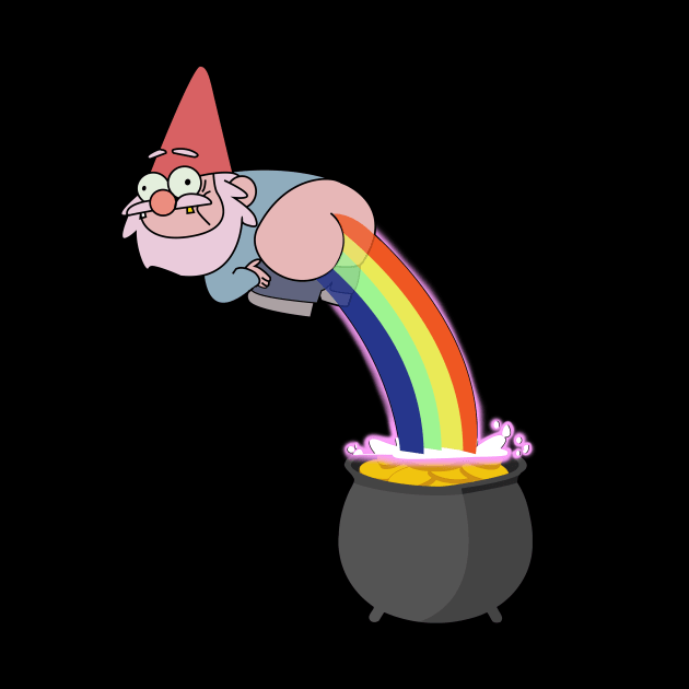 Rainbow Pooping Gnome by MarxMerch