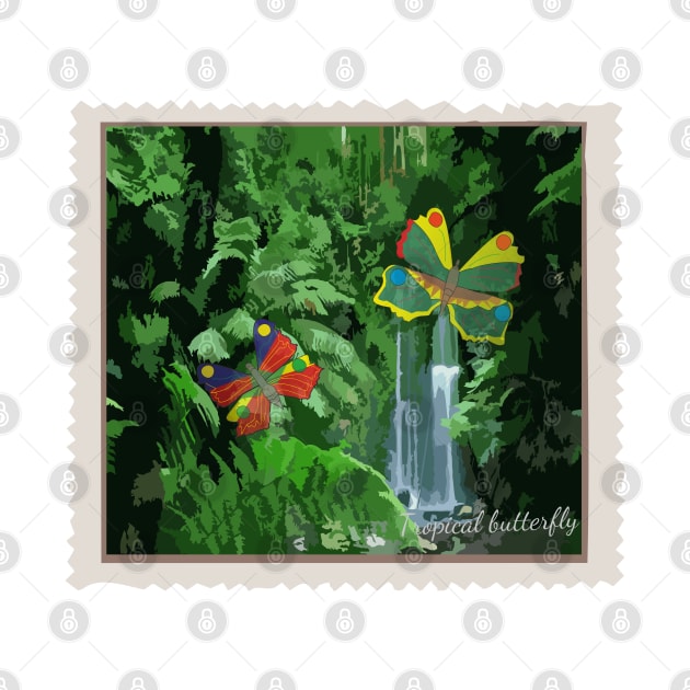 Tropics postage stamp by Alekvik