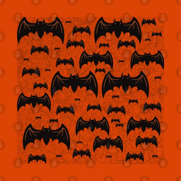 Halloween bats pattern by Xatutik-Art