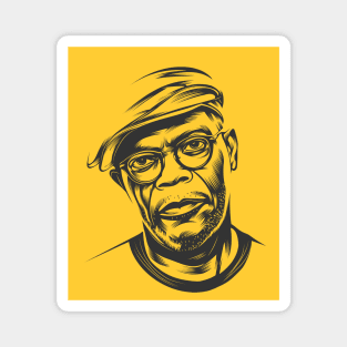 Samuel L. Jackson Fan Art Magnet