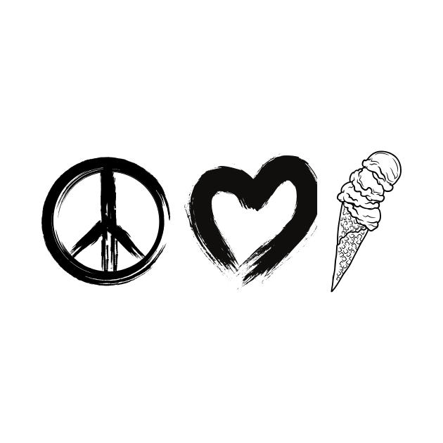 peace love and ice cream by Gifts of Recovery