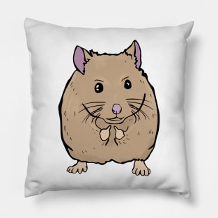 Cute Mouse Holding Middle finger funny gift Pillow