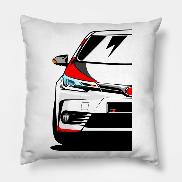 Corolla Altis GR Gazoo Racing Pillow by gaplexio