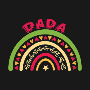 Dada Birthday Rainbow Fathers Day T-Shirt