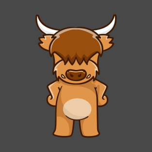 Highland cow standing pose T-Shirt