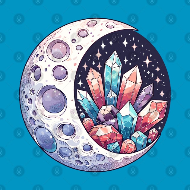 Moon with crystals by Art_Boys