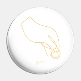 Monoline Hand (Give) Pin