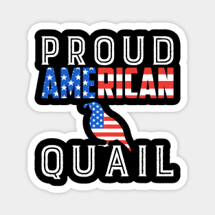 Proud American Quail USA Magnet