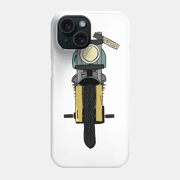 Cafe Racer - Front View Phone Case by Kyle O'Briant