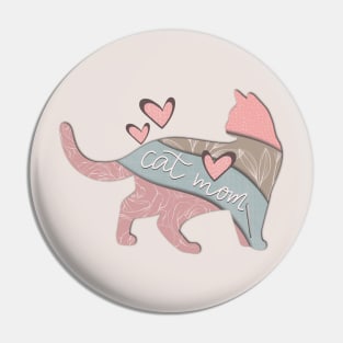 Cat Mom Cat Lady Cat Lover Pin