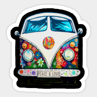 Flower Power Car Decal Stickers By Hippy Motors Funky Flower Car Stickers And Camper Van Decals