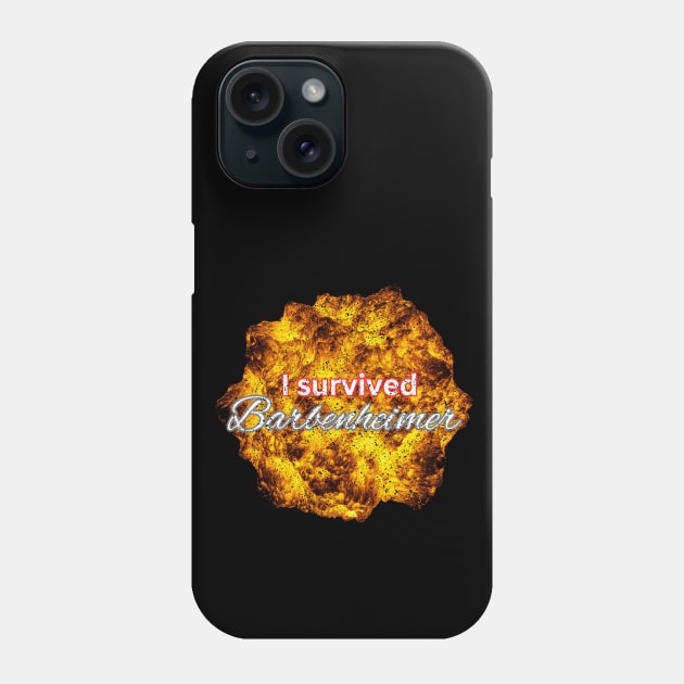 I survived Barbenheimer Phone Case by Artistic Design