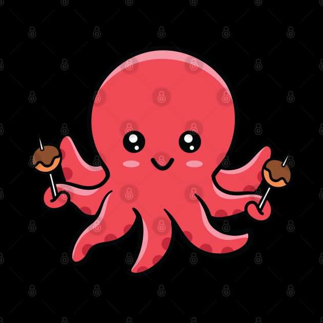 Cute Kawaii Takoyaki Octopus by KawaiiAttack