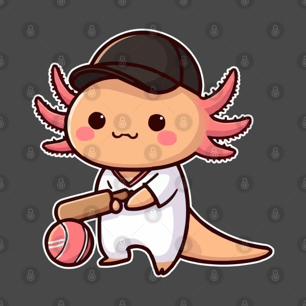 axolotl Funny cricketer by fikriamrullah