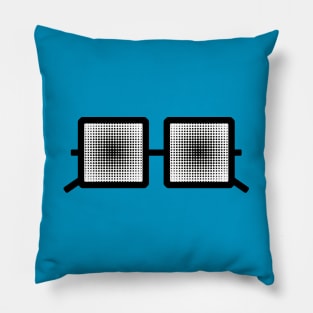 Dot screen square glasses Pillow