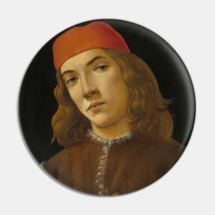 Portrait of a Youth by Sandro Botticelli Pin