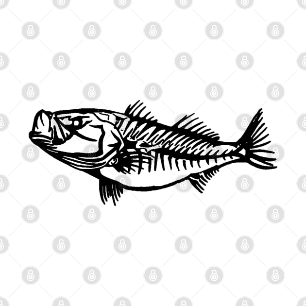 Bone Striped Bass by  The best hard hat stickers 
