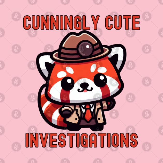 Red panda  detective investigator by Japanese Fever