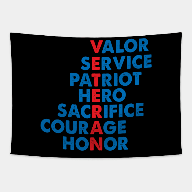 Veteran Day valor service patriot hero sacrifice courage honor Tapestry by Spit in my face PODCAST