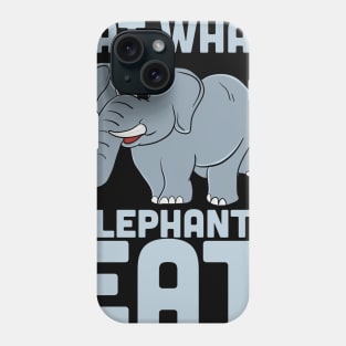 Funny Vegetarian T Shirts elephant diet gift Phone Case