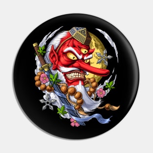 Tengu Japanese Demon Pin