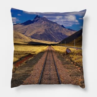 An Andes train ride Pillow