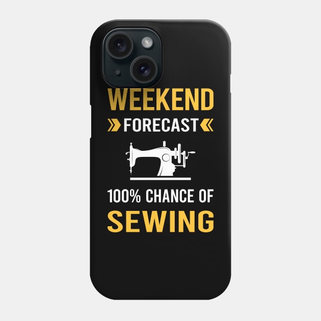 Weekend Forecast Sewing Phone Case by Good Day